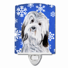 Snowflakes Holiday Dog Art Ceramic Night Light - SC9785CNL