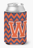 Monogram Letter Chevron Can or Bottle Hugger - CJ1042-WCC