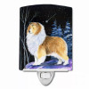 Starry Night Dog Art Ceramic Night Light - SS8368CNL