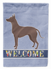 Mexican Hairless Dog Xolo Welcome Flag Canvas House Size