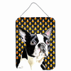 Candy Corn Halloween Design with Dog Wall or Door Hanging Prints - S000213B001695P028853V000