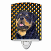 Candy Corn Halloween Dog Art Portrait Ceramic Night Light - SS4317CNL