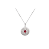 Round Inspirational Pendant Necklace Made With Crystals From Austrian Crystals By Pink Box - PinkBox-25-6055