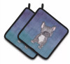 Animal Watercolor Pair of Pot Holders - S000213B001695P087470V020