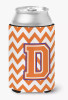 Monogram Letter Chevron Can or Bottle Hugger - CJ1062-DCC