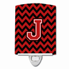 Letter Chevron Ceramic Night Light - CJ1047-JCNL