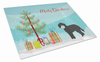 Christmas Tree Dog Print Glass Cutting Board Large - S000213B001695P000889V034