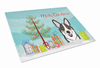 Christmas Tree Dog Print Glass Cutting Board Large - BB1627LCB