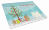 Christmas Tree Dog Print Glass Cutting Board Large - S000213B001695P000889V013