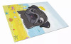 Summer Dog Art Glass Cutting Board Large