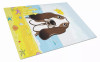 Summer Dog Art Glass Cutting Board Large - S000213B001695P061350V021
