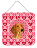 Hearts Love and Valentine's Day Design with Dog Wall or Door Hanging Prints - SS4487DS66