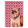 Hearts Love and Valentine's Day Dog Portrait Flag Garden Size - LH9134GF
