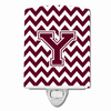 Letter Chevron Ceramic Night Light - CJ1051-YCNL