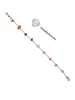 Handmade Stone Bracelets with Stainless Steel Gold overlay Chain