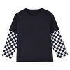 Baby Boy And Girl Plaid Pattern Fake 1 Pieces Sleeve Design Shirt - JM2207271632-2697