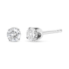 14K White Gold 1/10 Cttw Round Brilliant-Cut Near Colorless Diamond Classic 4-Prong Stud Earrings (H-I Color, VS1-VS2 Clarity)
