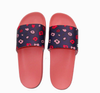 Navy Leopard Print Slide Sandals - 750320