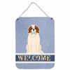 Welcome Sign with Dog Wall or Door Hanging Prints - BB5616DS1216
