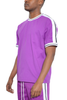 Solid Side Stripe TShirt - WT3766-PURP-L