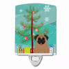 Christmas Tree and Dog Ceramic Night Light - S000213B001695P099667V000