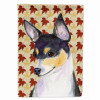 Fall Leaves with Dog Portrait Flag Garden Size - S000213B001695P120262V000