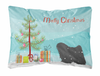 Christmas Tree Dog Art Canvas Fabric Decorative Pillow Style 2 - BB2981PW1216