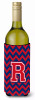 Monogram Letter Chevron Wine Bottle Hugger - CJ1054-RLITERK