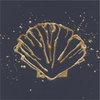 Gold Scallop I by Chris Paschke, Canvas Art - C1090382-0240000-8CAAAMA