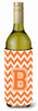 Monogram Letter Chevron Wine Bottle Hugger - CJ1046-BLITERK