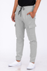 Cotton Blend Cargo Joggers - J114-3XL-GREY