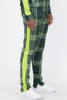 Plaid Out Track Pants - P151-GREENLIME-M