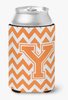 Monogram Letter Chevron Can or Bottle Hugger - CJ1046-YCC