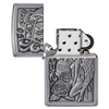 Zippo Skull and Angel Emblem Street Chrome Finish Windproof Lighter