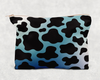 Cow Print  Printed Canvas Zipper Bag