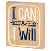 Plaque I Can And I Will Phil 4:13 Mdf Wd