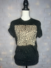 Black Leopard Bleached Blank Tee