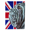 Dog with English Union Jack British Flag Garden Size Flag - S000213B001695P053980V000