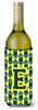 Monogram Letter Football Wine Bottle Hugger - CJ1075-ELITERK