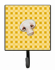 Champignon Mushroom on Basketweave Basketweave / Food Themed Leash or Key Holder