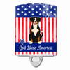 American Flag Design with Dog Ceramic Night Light - S000213B001695P099559V000