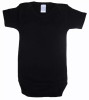 Bambini Interlock Short Sleeve Onezies - 0010B-BLACK-NB