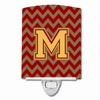 Letter Chevron Ceramic Night Light - CJ1048-MCNL