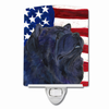 USA American Flag with Dog Ceramic Night Light - SS4028CNL