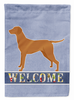 Vizsla Welcome Flag Garden Size