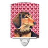 Hearts Love and Valentine's Day Dog Art Ceramic Night Light - S000213B001695P102650V000