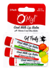 O My! Goat Milk Lip Balm - Natural Goat Milk Lip Balm - Shea Butter and Vitamin E - Free of Parabens & More - Leaping Bunny Certified - Handcrafted in USA