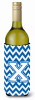 Monogram Letter Chevron Wine Bottle Hugger - CJ1045-XLITERK