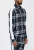 Plaid Out Jacket - TJ151-BLKWHITE-M