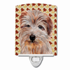 Fall Leaves Dog Art Portrait Ceramic Night Light - SC9688CNL